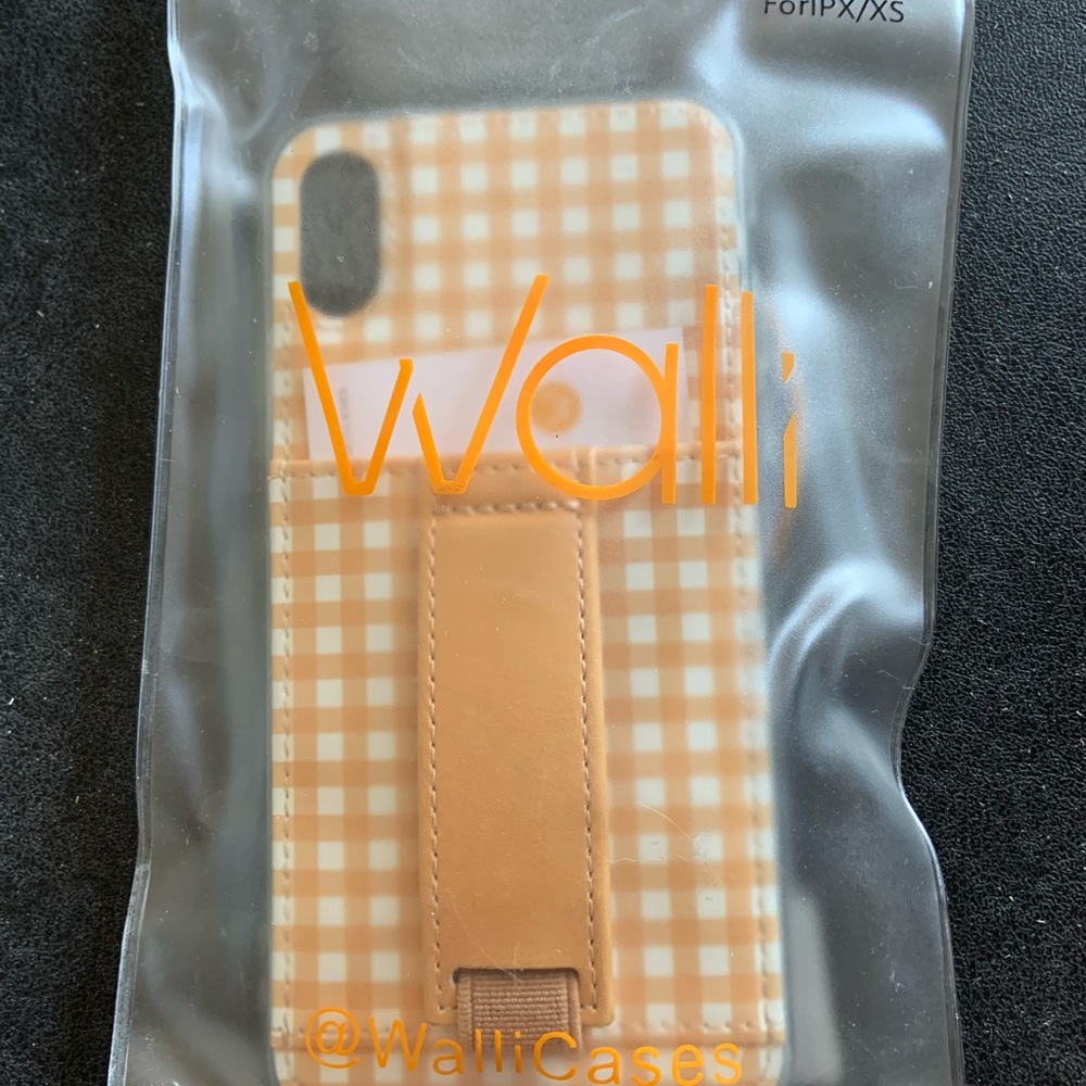 Walli Checkered Tan Phone Case for iPhone X/XS